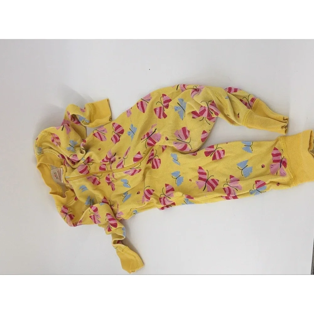 Hanna Andersson Zipper Pajamas Organic Cotton One Piece 18-24M 3T Unisex Baby